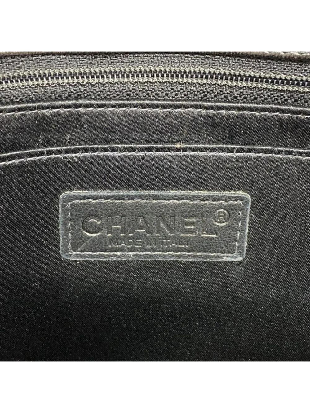 ★SOLD★ Chanel Shoulder Bag New Travel Nylon Black Silver - Picture 5 of 10
